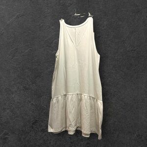 A New Day Asymmetrical Green Ruffled Tank Dress